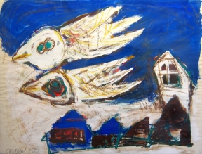 Karel Appel - Birds over the Village