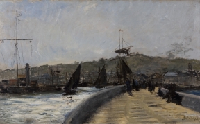 Karl Pierre Daubigny - French Coastal Port