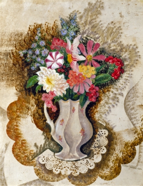 Konrad Cramer - Bouquet in White Vase