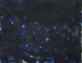 Norman Bluhm - Untitled  (Blue and Black)